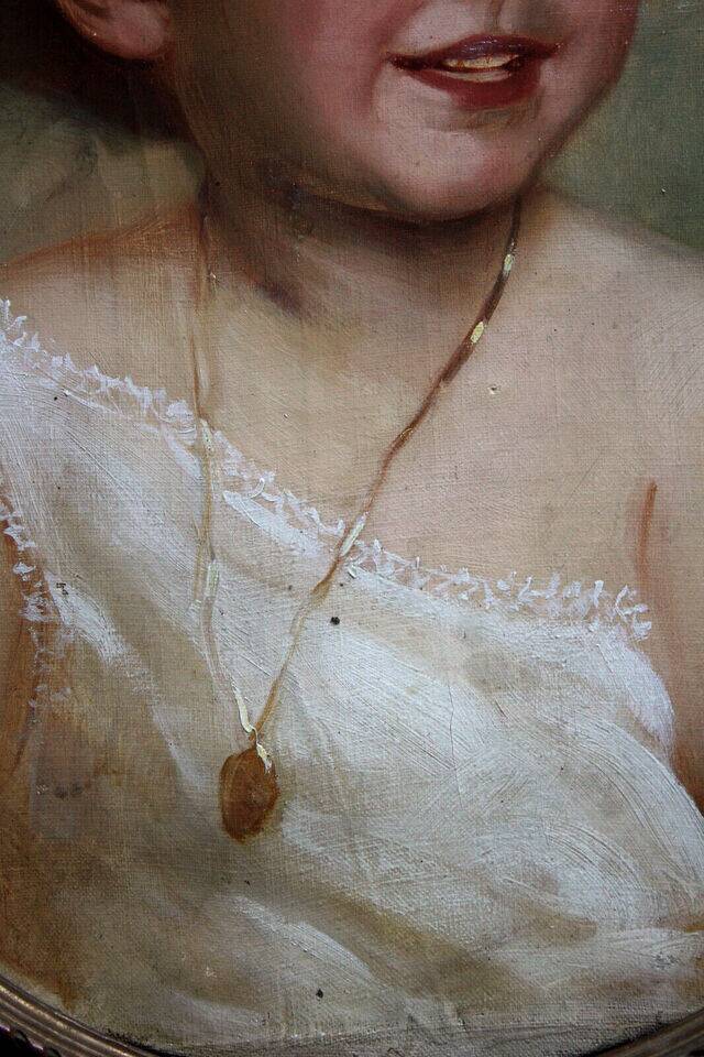 Portrait d'enfant, 1820, Huile sur toile, Encadrée