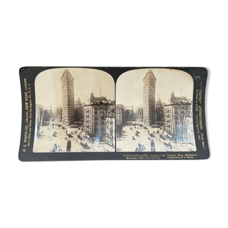 Old photography stereo, stereograph, luxury albumine 1903 New York, United States