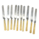 10 carved bone knife and steel blade