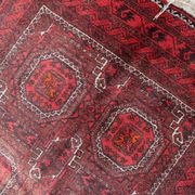 Vintage Afghan Baluch runner rug 107 x 211 cm - repetitive tribal (1C1196)