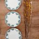 3 assiettes plates terre de fer - Saint Amand