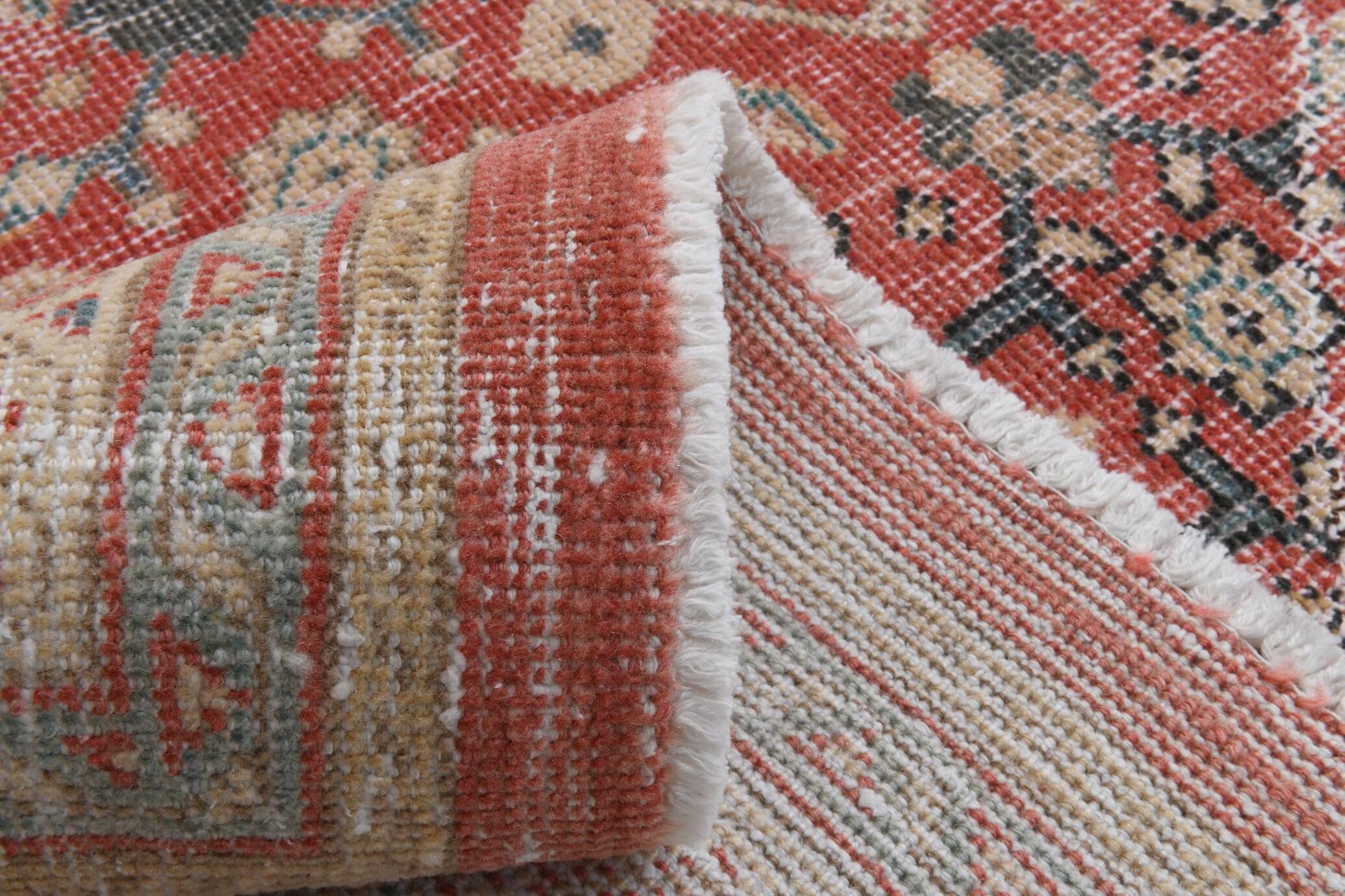 Old Antique 1955s Red Persian Heriz Rug, 274x378Cm