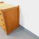 Commode vintage en orme blond des années 80