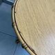 Table basse ronde rotin années 60