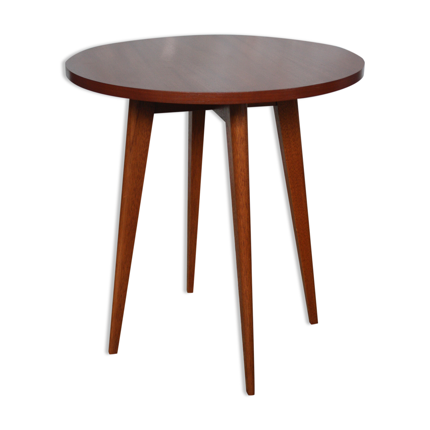 Table teak vintage feet compass