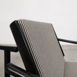 2x wooden Scandinavian arm chairs