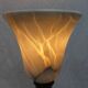 Pair of vintage lamps in natural stone and alabaster, PEGASAM style