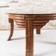 Table basse vintage en rotin