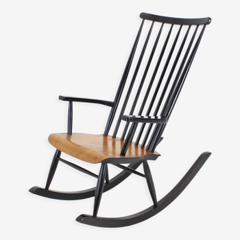 Rocking-chair midcentury par Varjosen Puunjalostus pour Uusikylä, années 1960