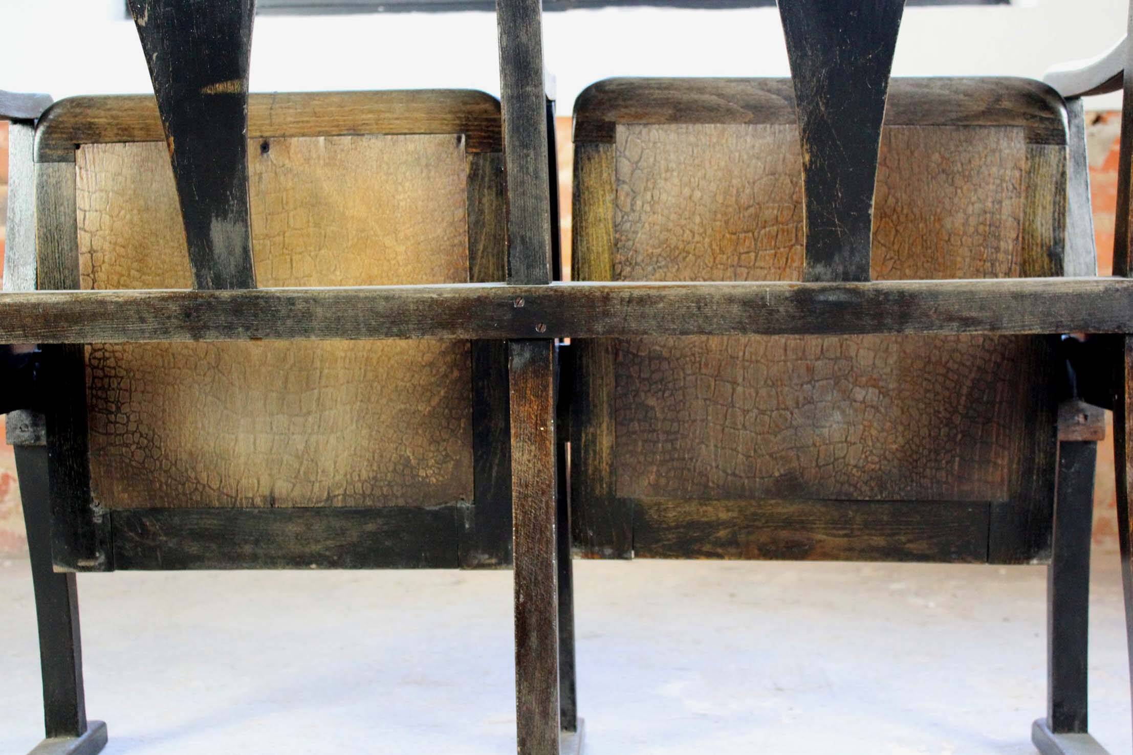 Vintage Cinema Seats, 1930s, Set of 2