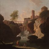 Great Italian landscape painting from 18th century