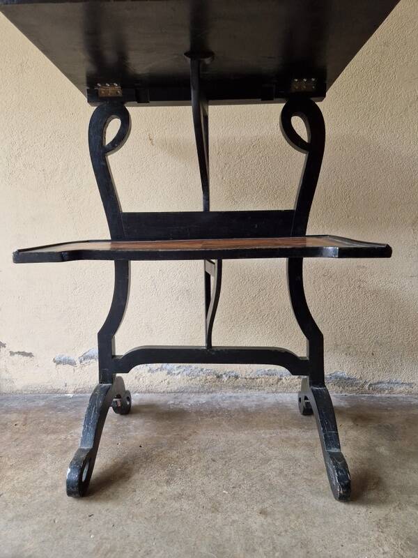 Maison Alphonse Giroux - Table, mute or writing server with 2 low shelves