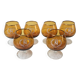 Series of 6 amber Napoleon errors