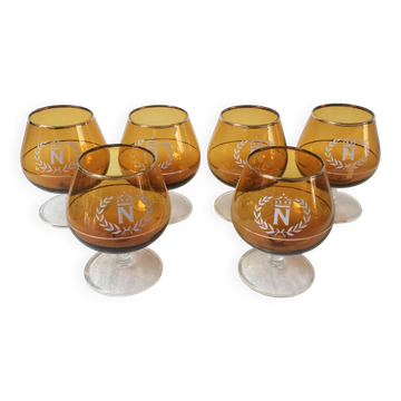 Series of 6 amber Napoleon errors