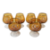 Series of 6 amber Napoleon errors