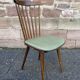 6 vintage chairs Baumann 1960 mid-century Scandinavian compass feet simi