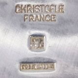 Magnifique seau à glace Christofle des années 1950 en métal argenté. Fabriqué en France.