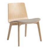 Enea Lottus 4L wood leather armchair