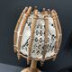 Paire d'appliques en rotin