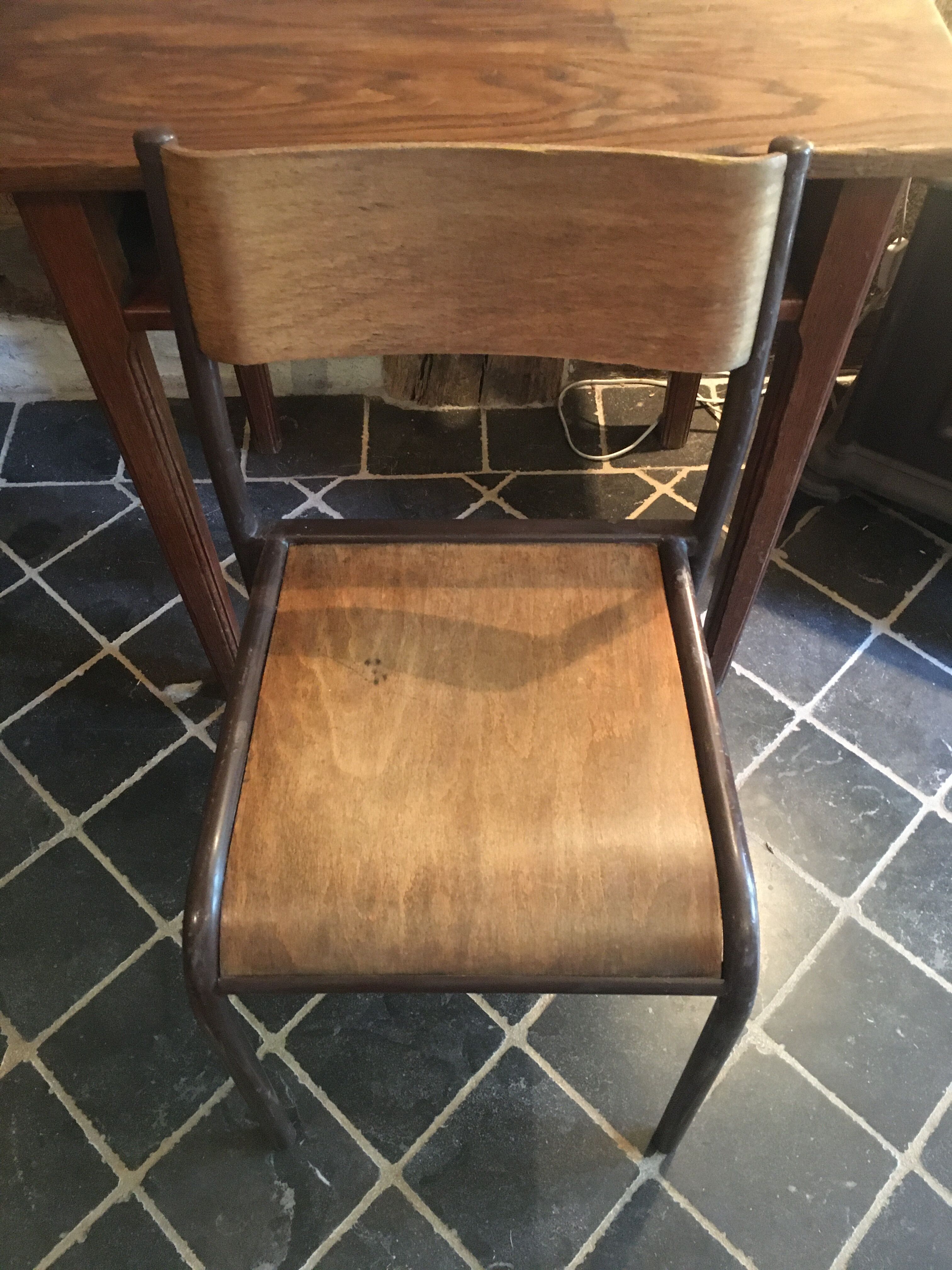 Schoolboy desk and his chair