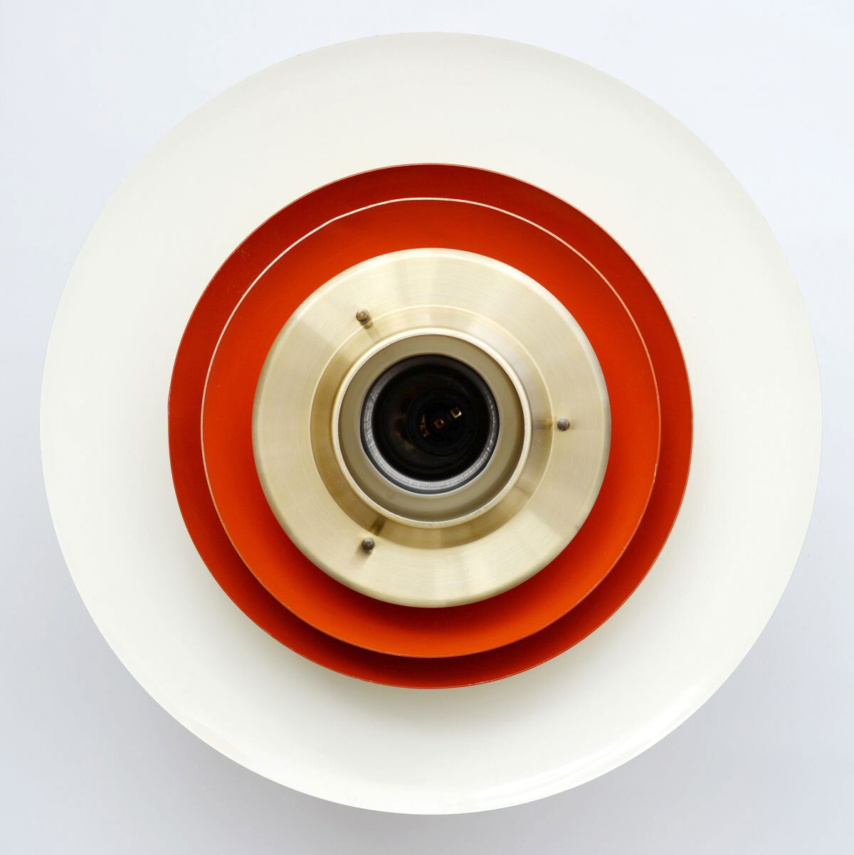 Mid century gold pendant lamp, Denmark 1960s