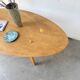 Oval coffee table beech 1980 Aalto Ikea
