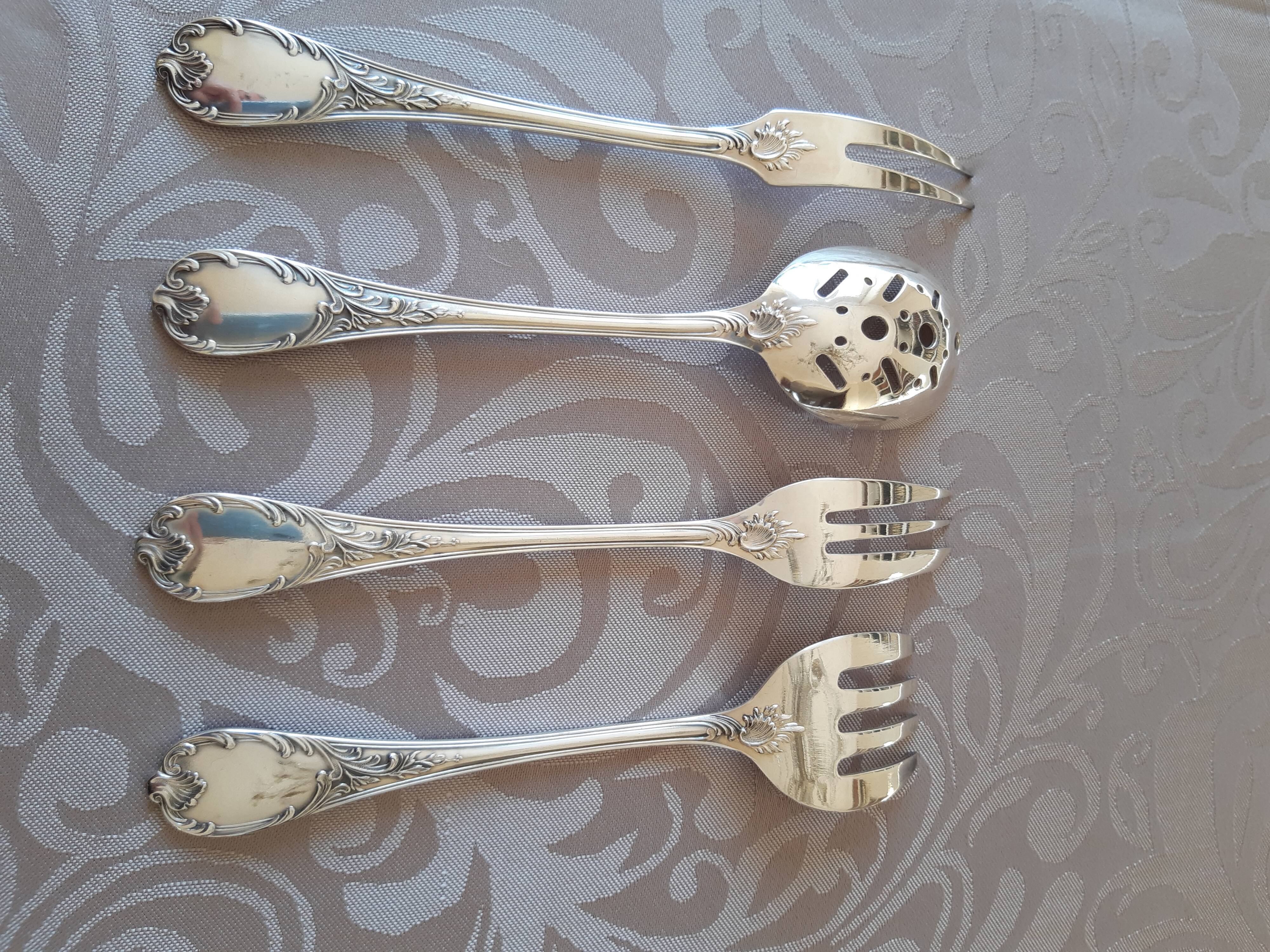 Christofle Marly, silver metal cute service