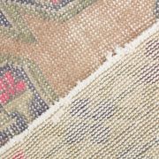 Turkish Cream Pink Oriental Vintage Rug, 121x208Cm