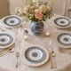 6 dessert plates Hautin-Boulenger and Co.