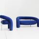Sculptural Tube Sofa and armchair by Anna & Carlo Bartoli for Rossi di Albizzate