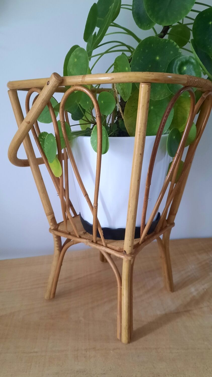 Rattan basket worker