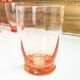 Lot of 11 vintage verrine pink glass liqueur glasses