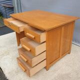 Desk 5 drawers 1 tablet vintage 1950