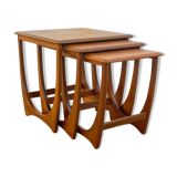 Teak trundle coffee table