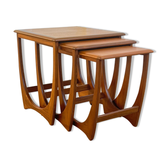 Teak trundle coffee table