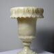 Large Medici vase in alabaster/yellowish marble, Belle Époque style
