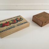 Lot of 4 vintage wood boxes