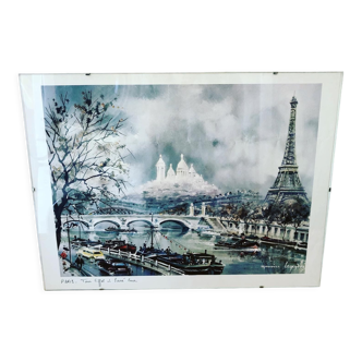 Parisian lithograph signed
