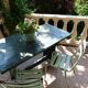 Set of 2 Art Prog metal garden chairs