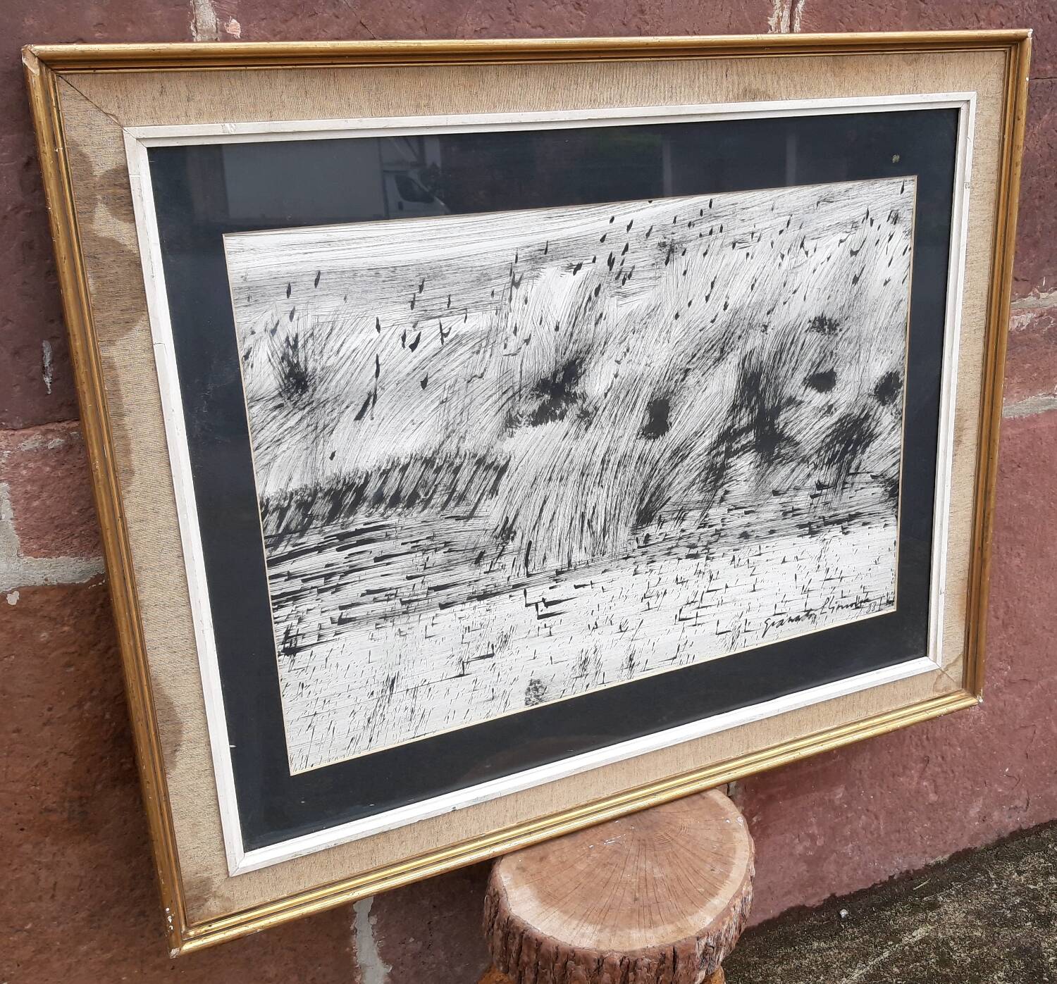 Fusain sur papier Granados Llimona 1988