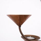 Scandinavian Brass standing candle stick 1960s