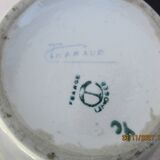 Camille Tharaud Limoges France vase porcelain emaillee decor foliage Art Deco