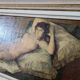 Old reproduction on canvas "The Naked Maja" by Goya