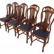 Large extendable table with eight chairs, late 19th century, France. After renovation.