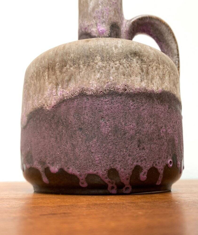 Brutalist Fat Lava Pottery Vase from Ruscha, West Germany, 1960s