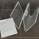 W magazine rack in plexiglass, France 1970s