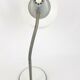 Grande lampe de bureau orientable en métal laqué blanc années 70