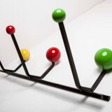 Coat rack 6 balls restored