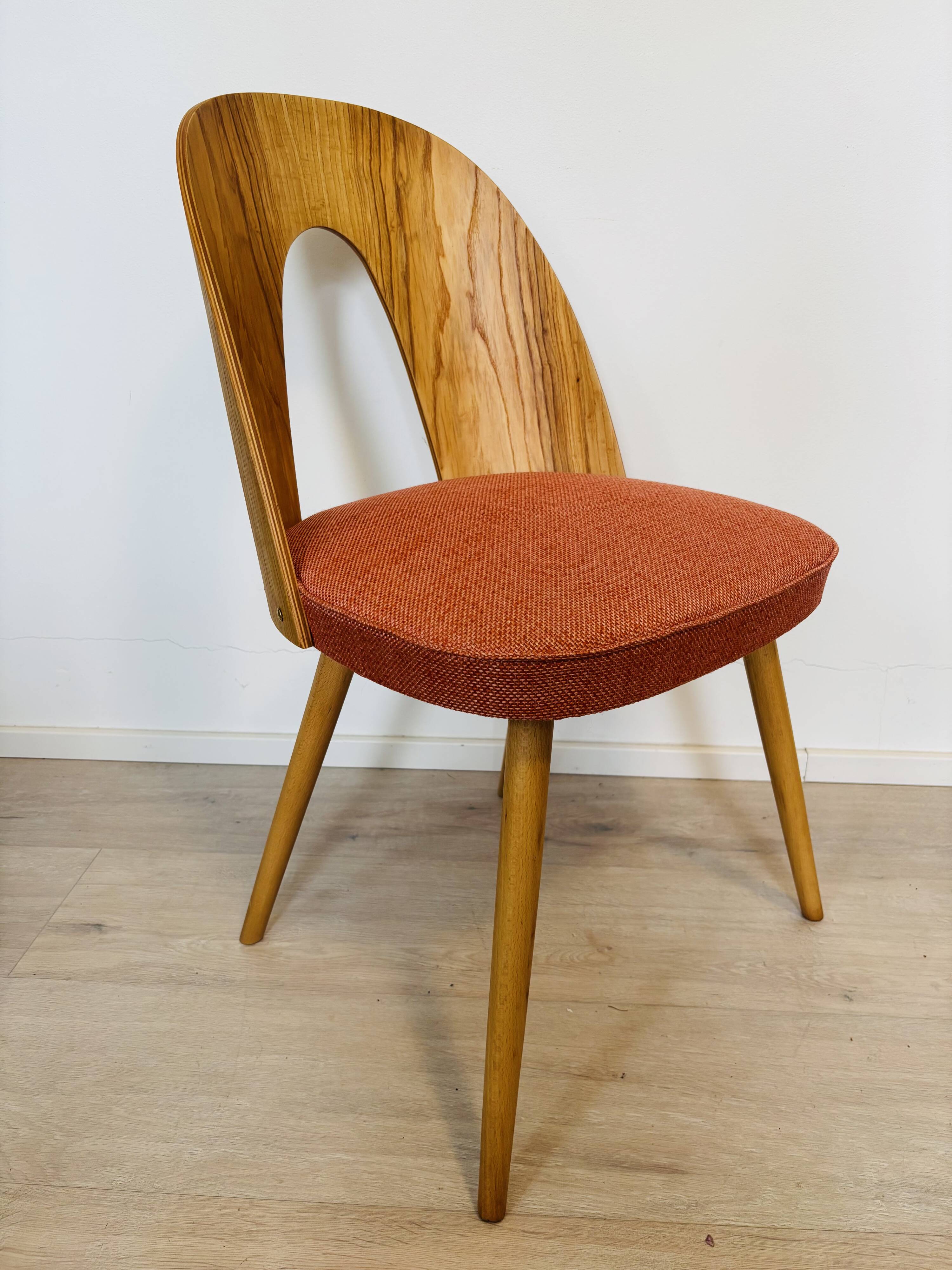 Fully Restored Vintage Dining Chair by Antonin Suman for Ton