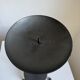 Vintage Brutalist Candle Holder In Anthracite Metal